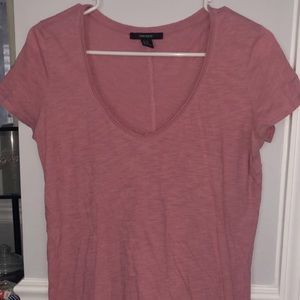 Forever 21 Rose v neck shirt